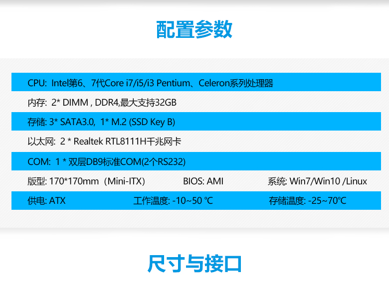 GM-H110 工(gōng)業嵌入式主闆(圖2)